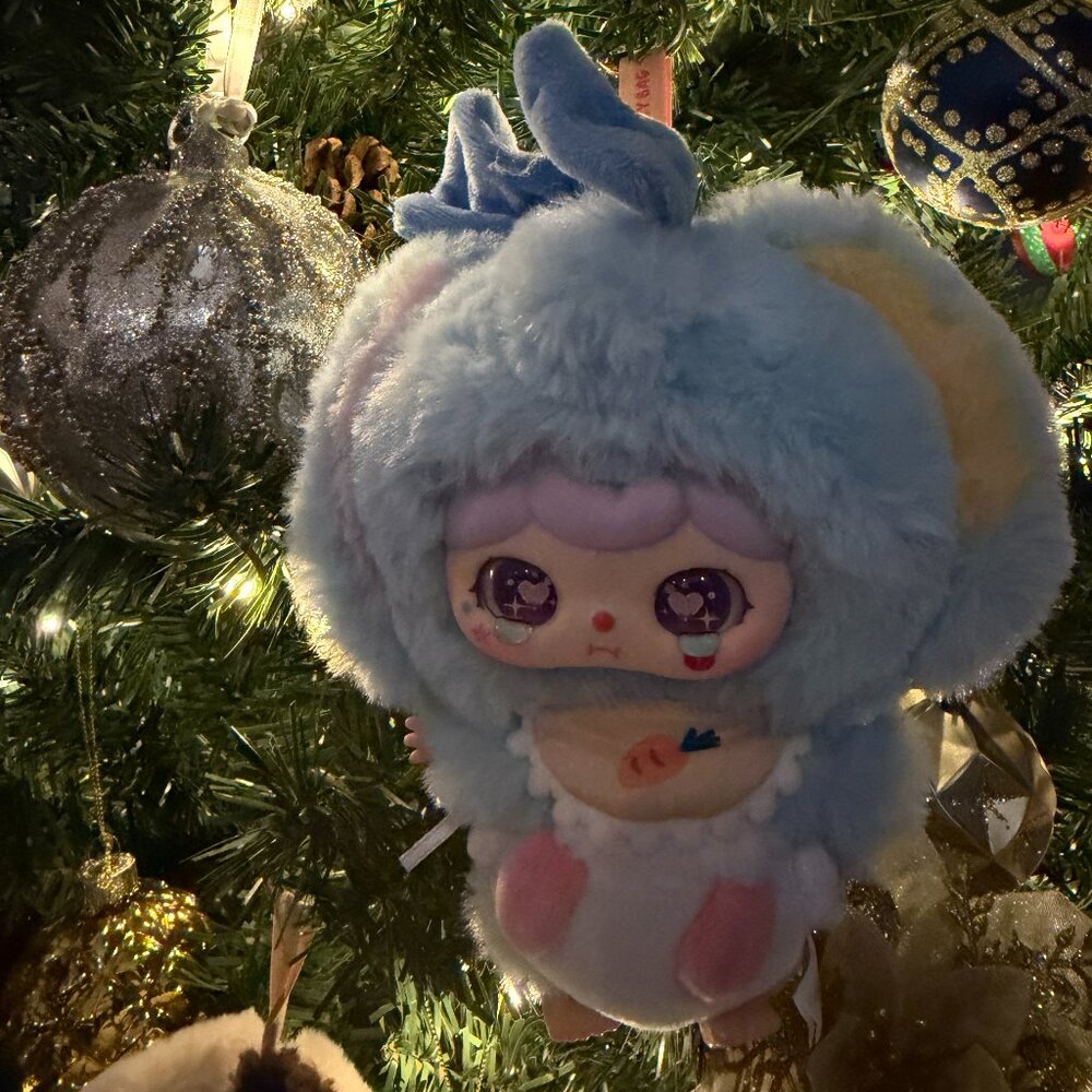 Baby Three Crie Baby Animal Kindergarten Little Blue Elephant